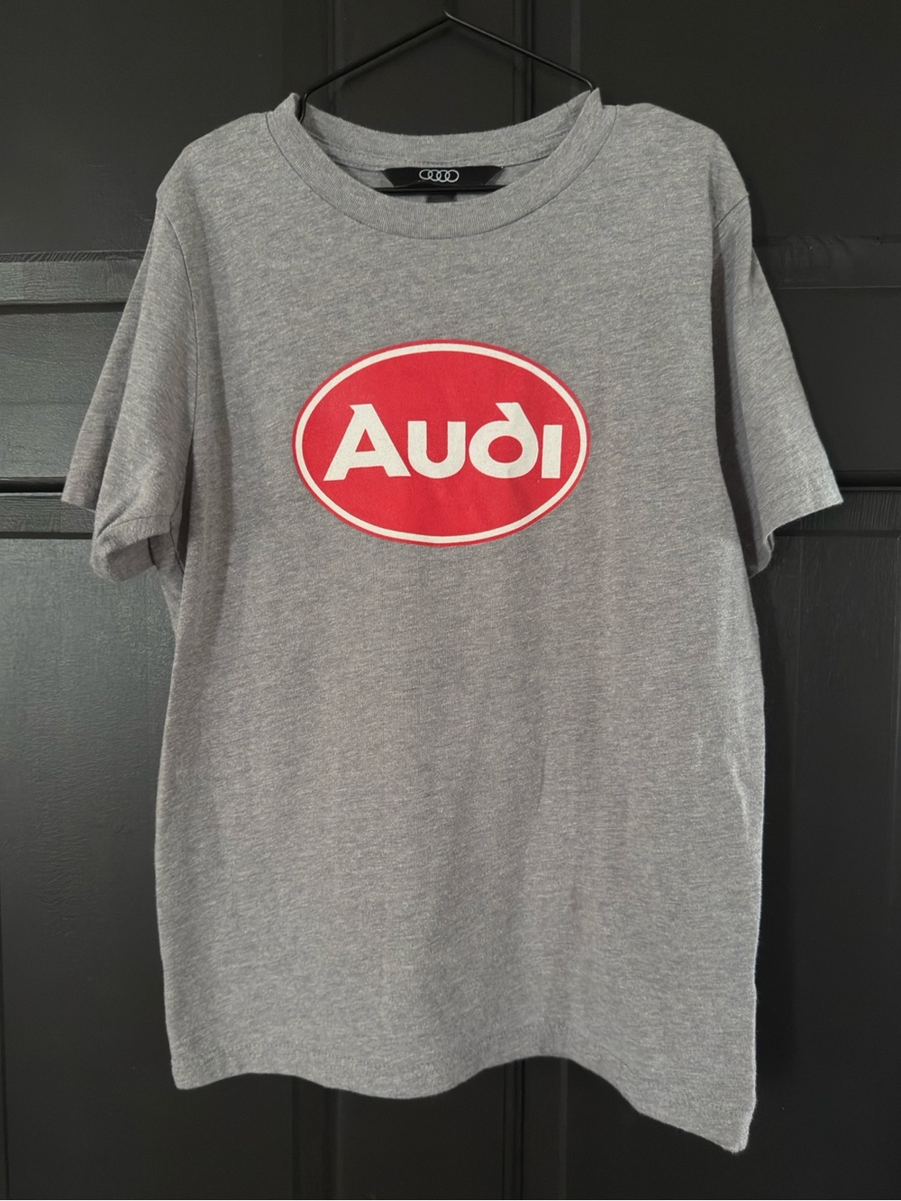 Audi Heritage Youth Medium T-Shirt Grey Size 10-12 Authentic Gear M